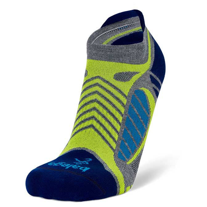 Balega Ultra Light No Show - Grey Heather/Royal Blue