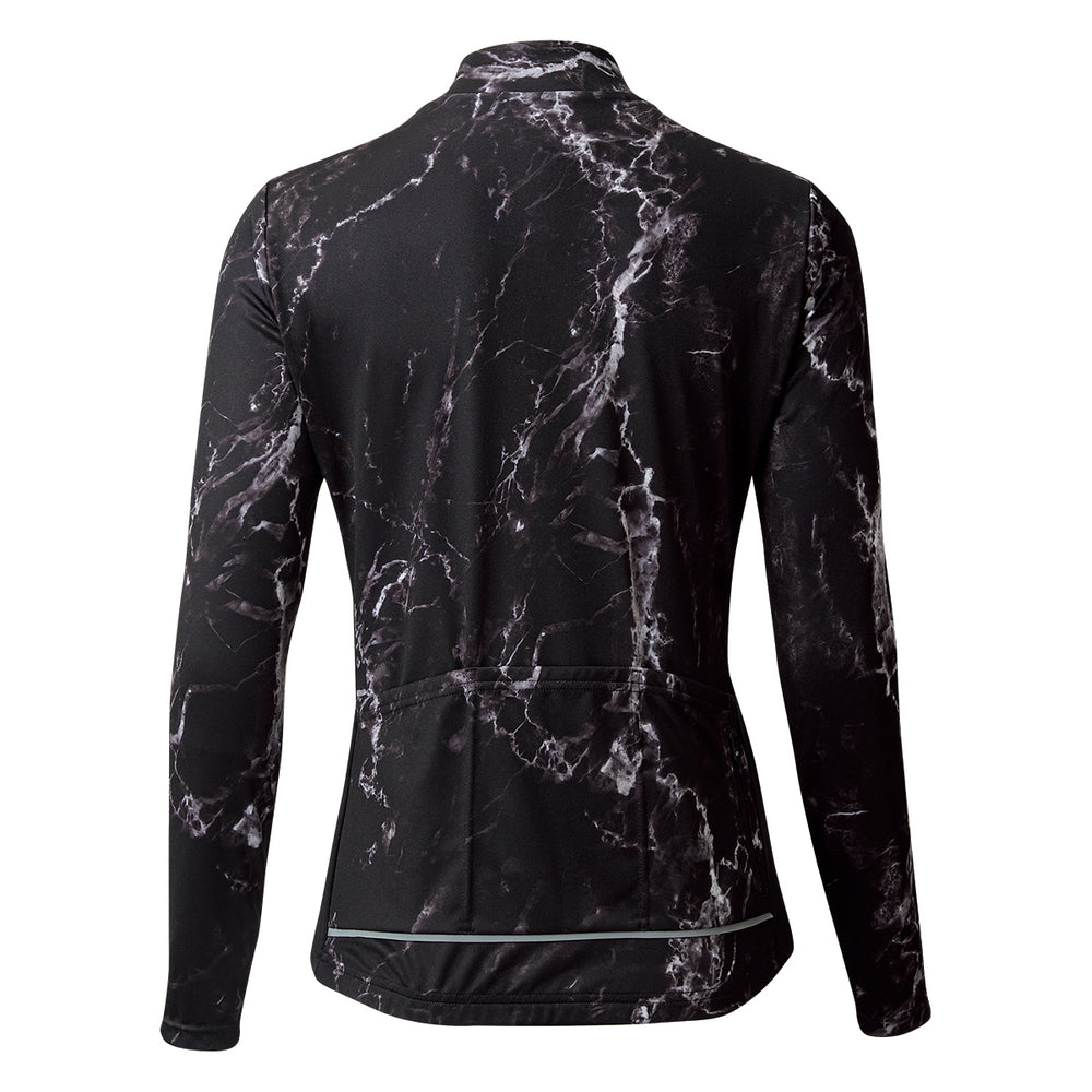 Pearl Izumi Women's UV Print Long Sleeve Jersey - Black ( W718-BL -9 )