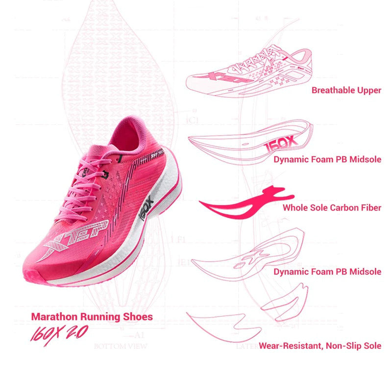 Xtep Men's 160X2.0 Limited Edition - Pink – Key Power Sports Singapore