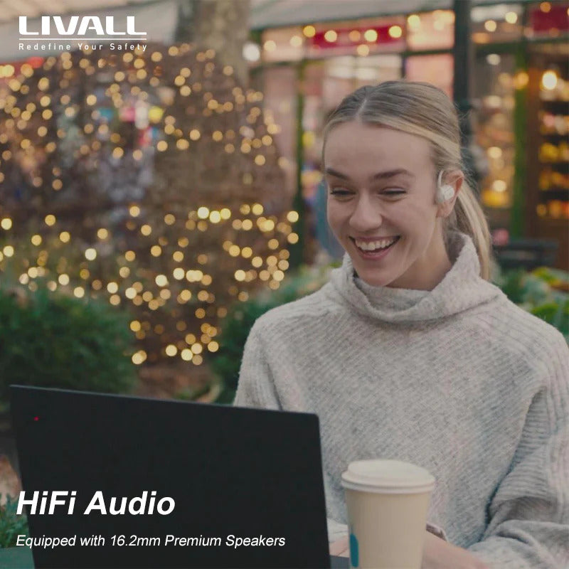 LIVALL LTS21 Pro Open Ear Headphones - Black