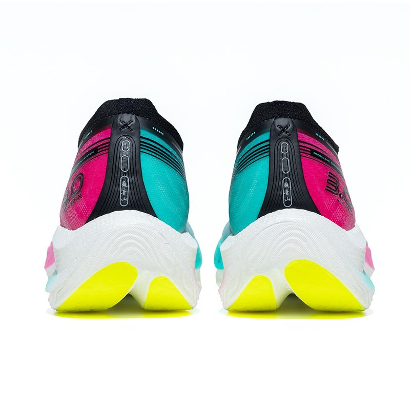 Xtep Women's 160X3.0 - Black/Flourescent Charm Red