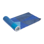 Yoga Design Lab Yoga Mat Towel - Geo Blue