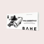 BAHE Yoga Essentials (5mm Mat,Block,Medium Band,Tote Bag) - Black/White