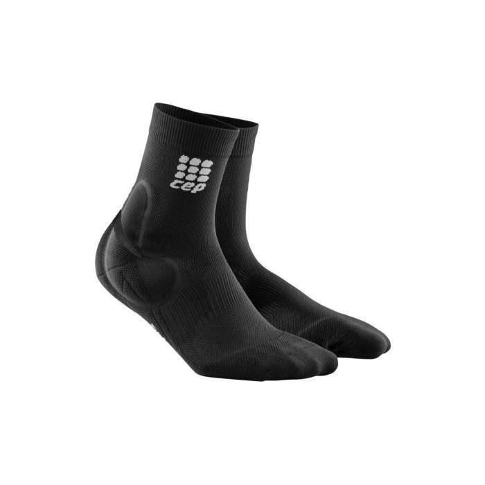 CEP Men's Ortho Ankle Support Short Socks - Black ( WO5856 )