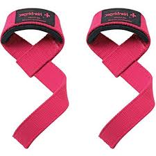 Harbinger Women's Padded Cotton Lifting Straps 21'' - Pink