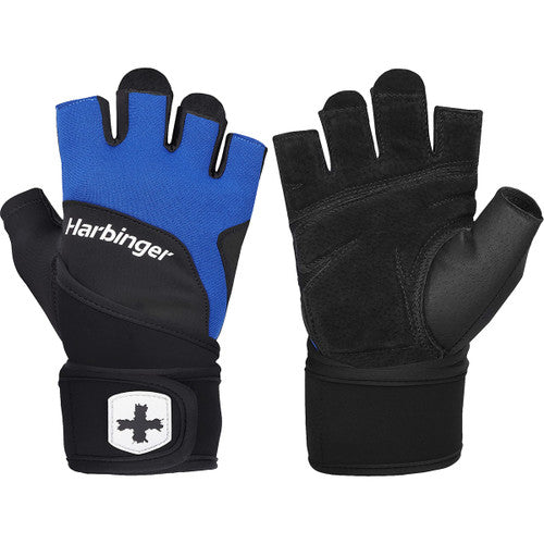 Harbinger Unisex s Training Wristwrap Gloves 2.0 Blue Key