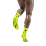 CEP Men's Compression Neon Mid Cut Socks WP3CAG