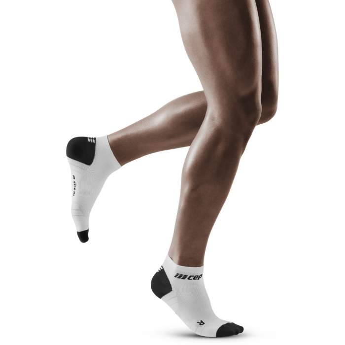 CEP Men's Compression Low Cut Socks 3.0 - White/Dark Grey
