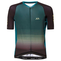 Oakley Men's Sublimated Icon Jersey 2.0 -  HT Green/Bayberry Stripe (FOA403842-9P8)