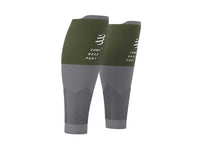 Compressport Unisex's 2V2 Calf Sleeve Rf Green/Steel Grey - SU00002B_626