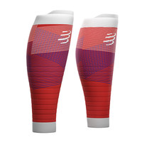 COMPRESSPORT R2 OXYGEN CALF SLEEVES (R2V2UL-22)- BLOOD ORANGE