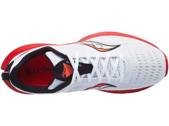 Saucony Men s Kinvara 13 White Black Vizi Key Power Sports Singapore