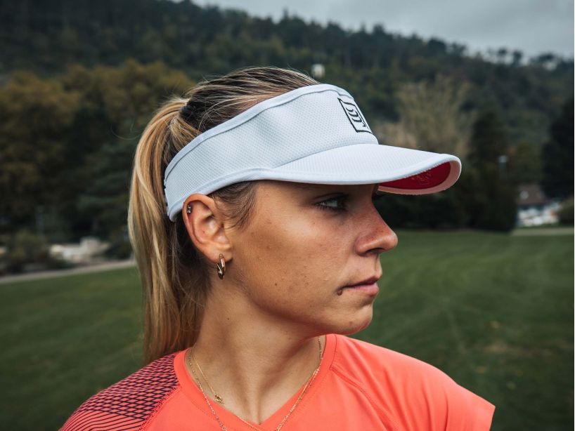 Compressport Unisex's Running Visor White - CU00054B_004_0TU