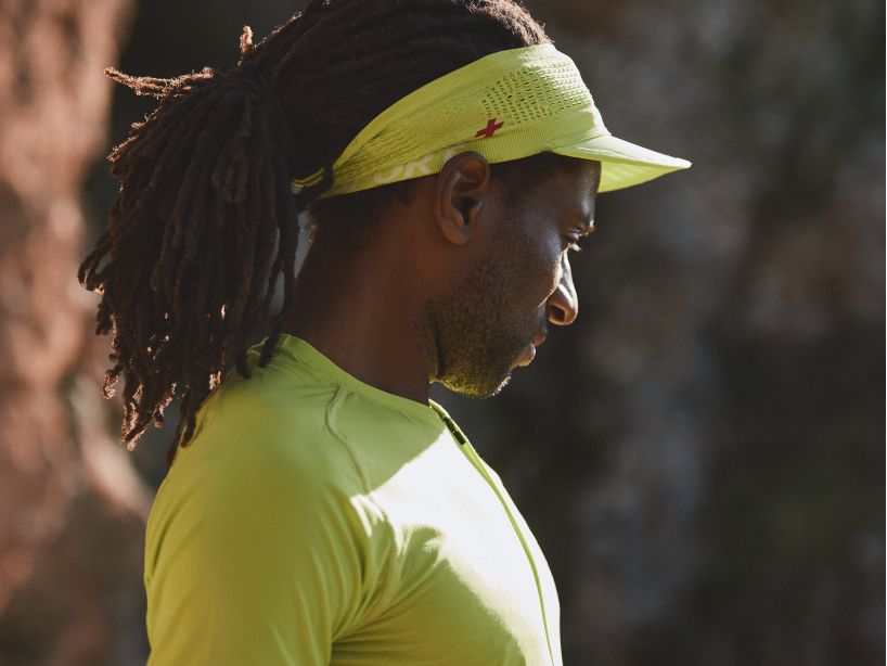 Compressport Unisex's Spiderweb Headband ON/OFF - Lime