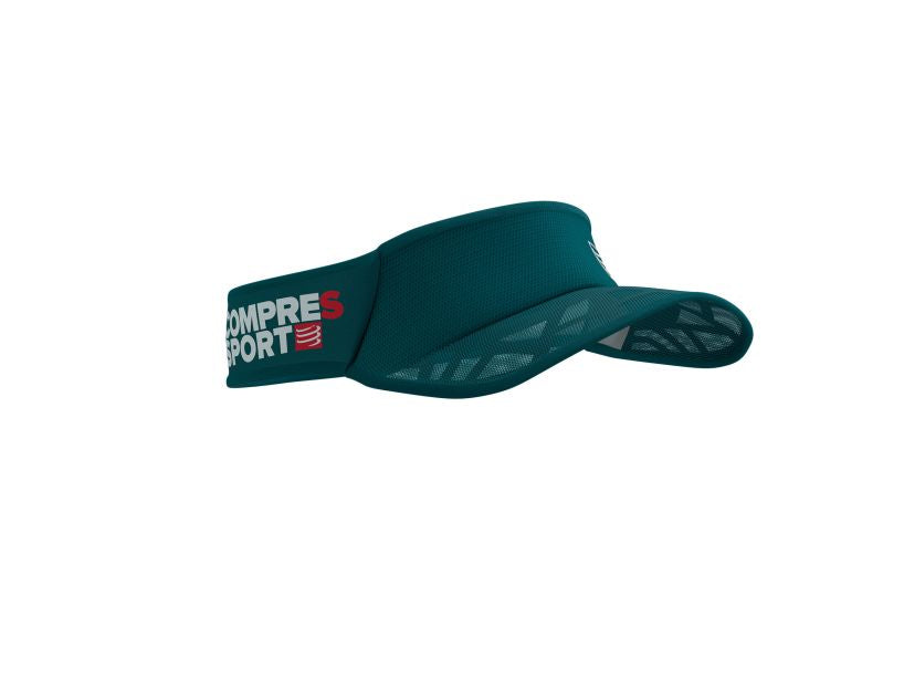 Compressport Unisex's Spiderweb Ultralight Visor - Shaded Spruce/Hawaiian Ocean