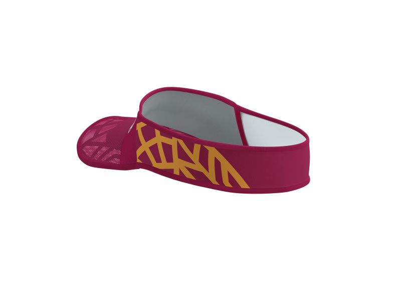 Compressport Unisex's Spiderweb Ultralight Visor - Persian Red/Blazing Orange