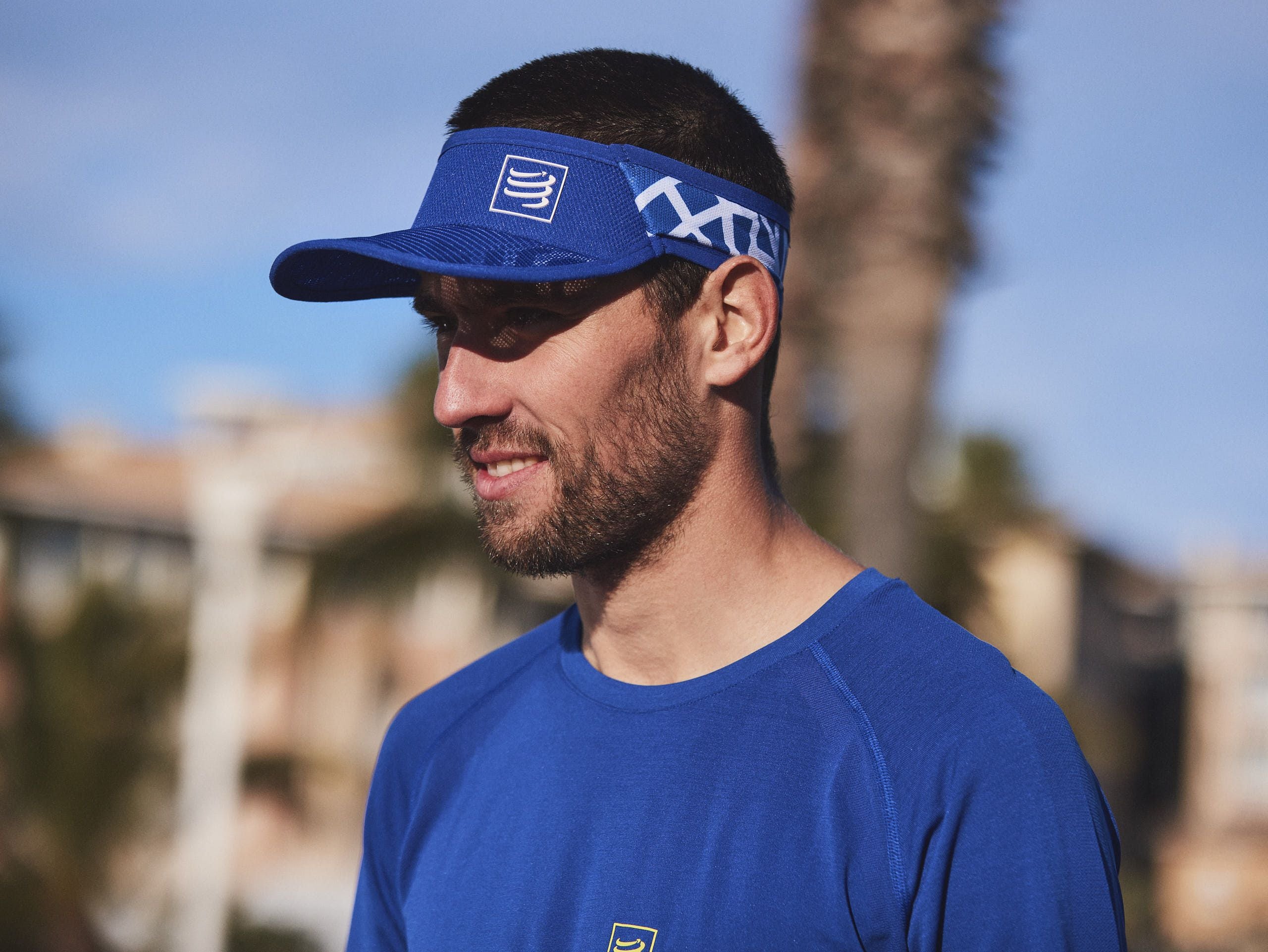 Compressport Unisex's Spiderweb Ultralight Visor - Sodalite/White (SULVISOR_536)