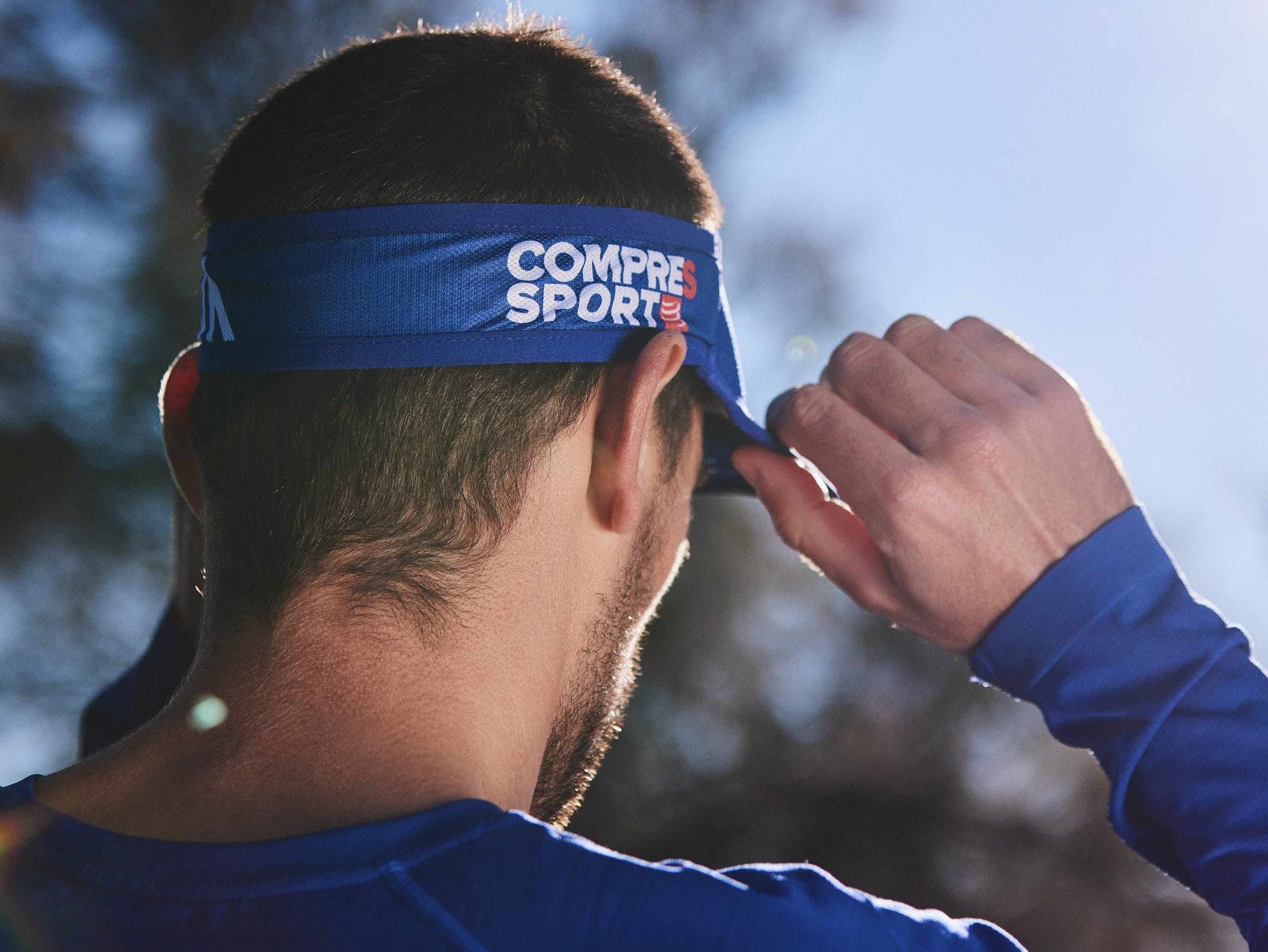 Compressport Unisex's Spiderweb Ultralight Visor - Sodalite/White (SULVISOR_536)