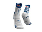 Compressport Unisex Pro Racing Socks v3.0 Trail White/Lolite - PRSV3-TR_007
