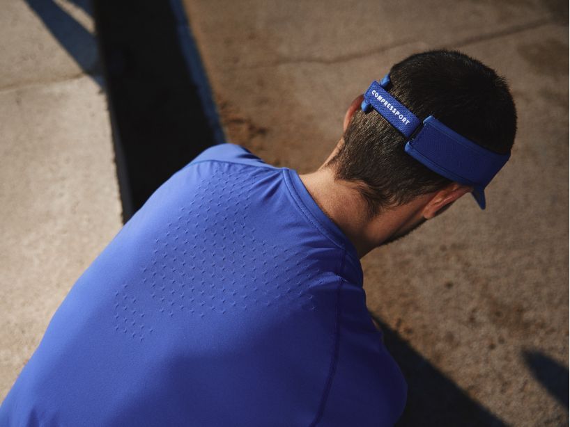 COMPRESSPORT Men's Training SS Tshirt - Sodalite/Primerose