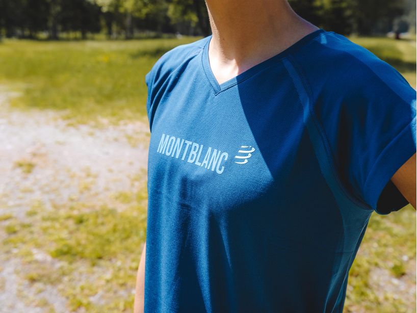 Compressport Women's Training Tshirt SS Mont Blanc 2021:Blue - AW00107L_500