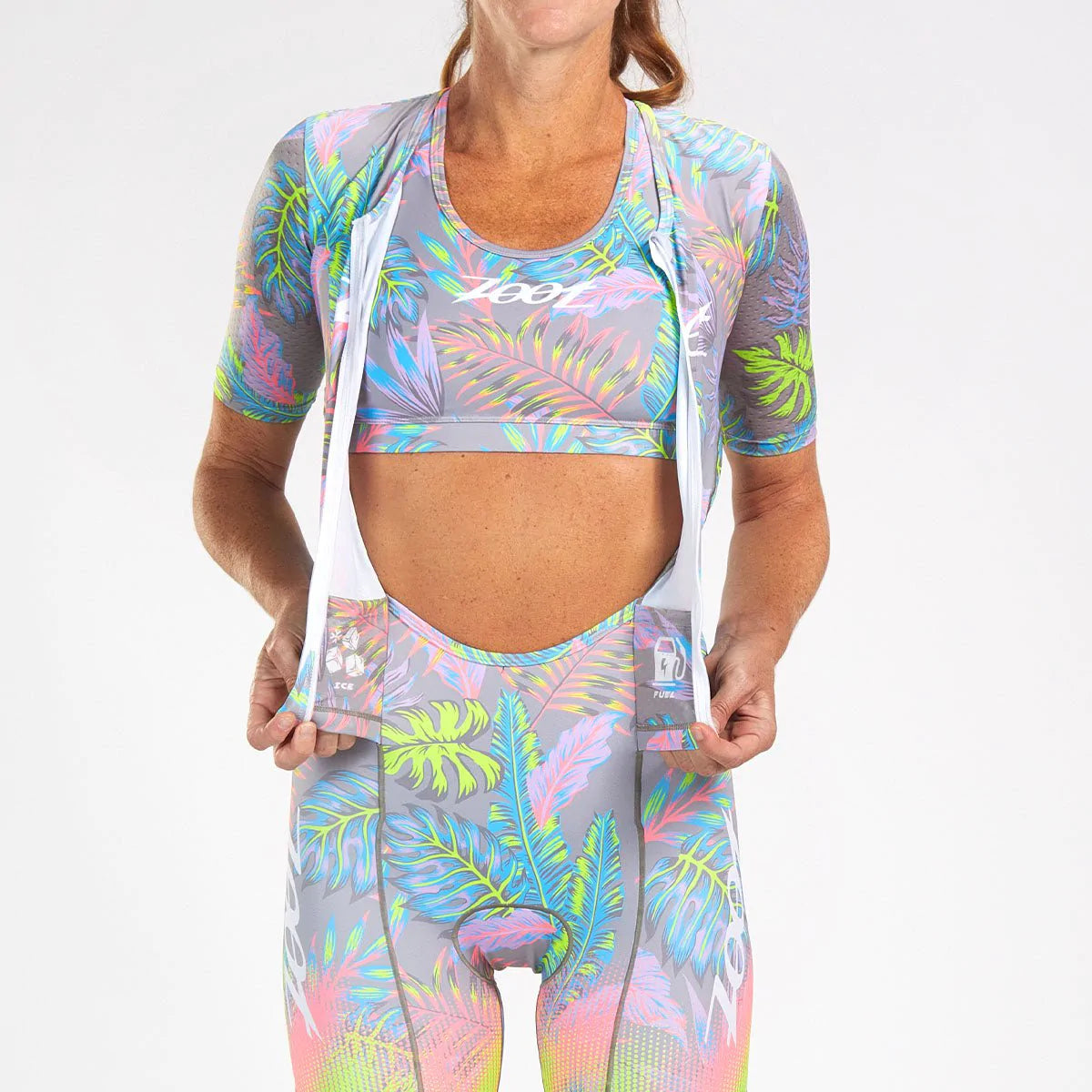 ZOOT Women's LTD Tri AERO FZ Racesuit - LIVE ALOHA