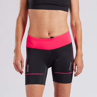 ZOOT WOMENS CORE TRI 6" SHORT - Neon Pink (Blush)